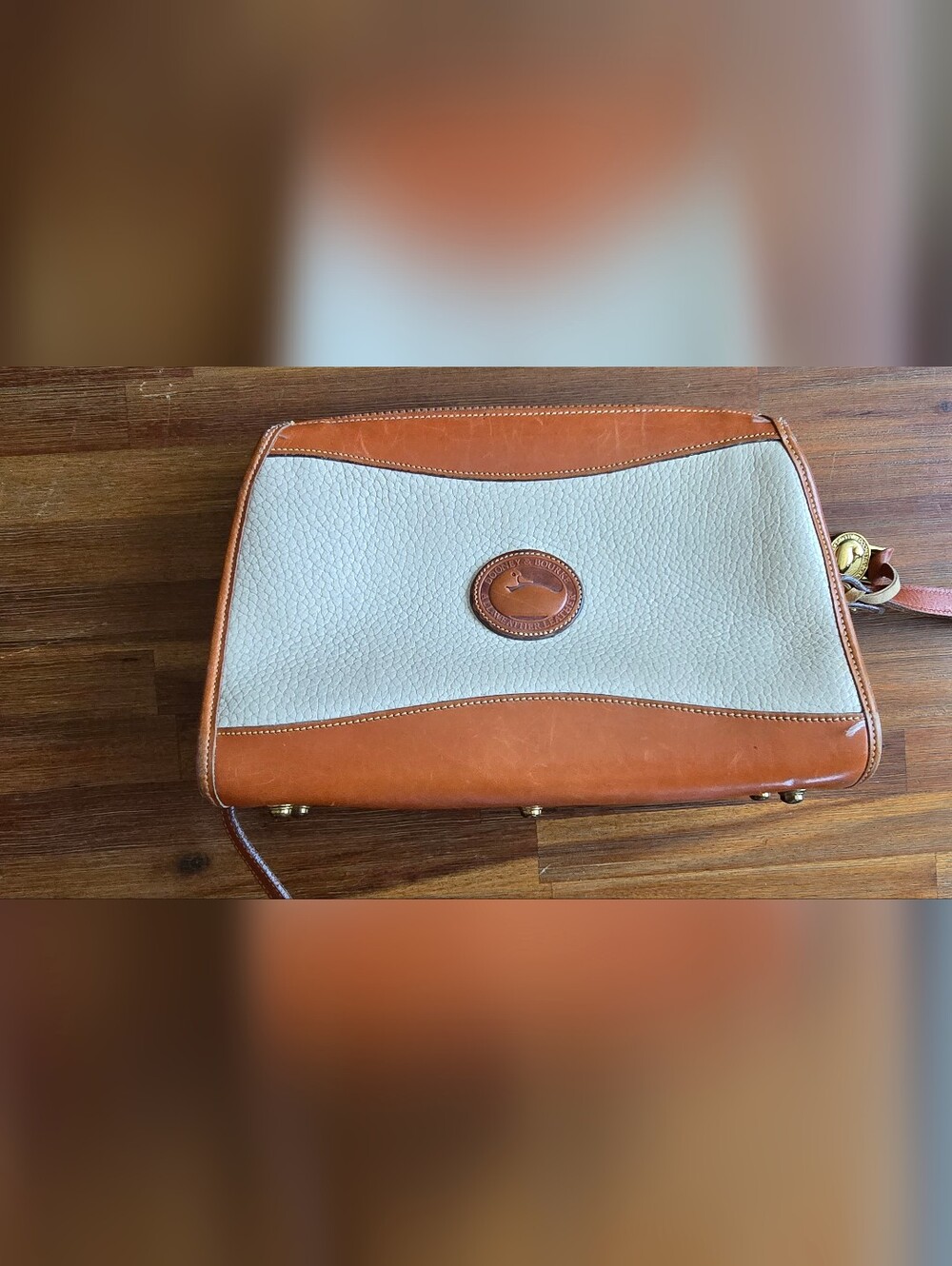 Dooney & Bourke Two-Tone Pebbled Leather Tote